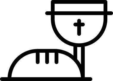 ekmek web simgesi, basit vektör illüstrasyonu 