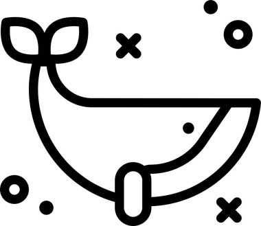 Balık. Web simgesi basit illüstrasyon