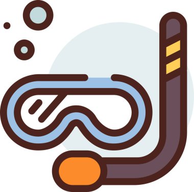 dalış web simgesi, basit vektör illüstrasyonu 