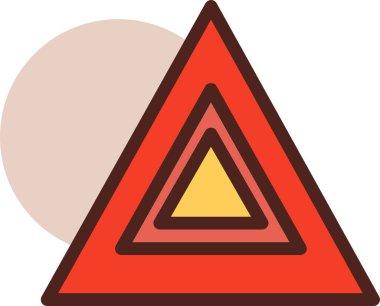 uyarı işareti simgesi, vektör illüstrasyonu