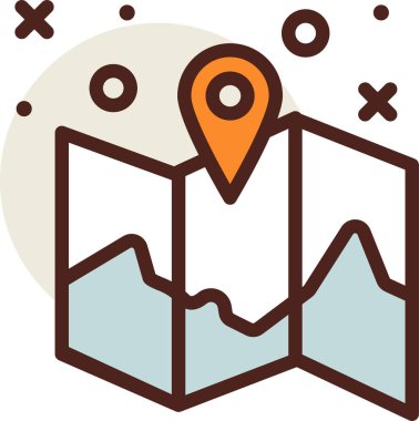 Harita iğnesi. Web simgesi