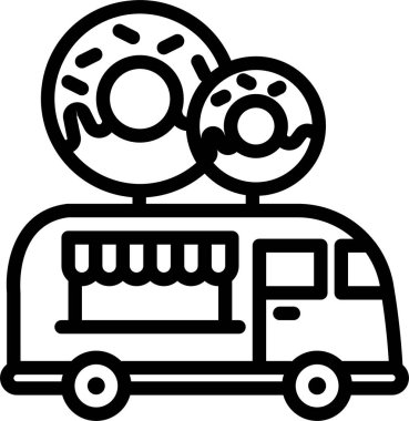 Restoran web simgesi, basit vektör illüstrasyonu 