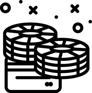 Para için. Web simgesi basit illüstrasyon