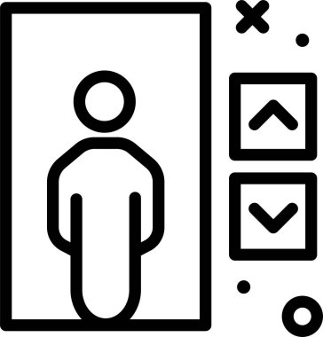 Mimari. Web simgesi basit illüstrasyon 