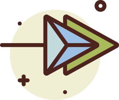 Bir yıldız simgesinin vektör illüstrasyonu