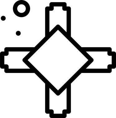 soyut şekiller simge, vektör illüstrasyonu beyaz arkaplan üzerinde izole 