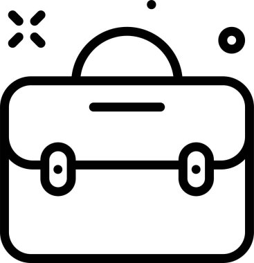 Çanta. Web simgesi basit tasarım