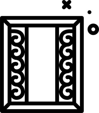 Pencere. Web simgesi basit illüstrasyon 