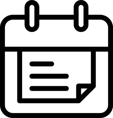 Takvim. Web simgesi basit illüstrasyon