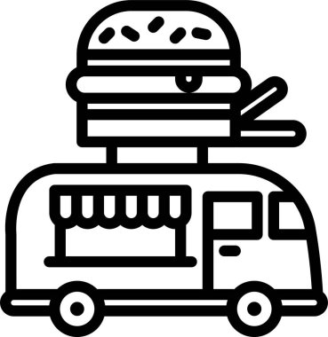 fast food. Basit tasarım