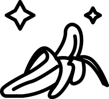 meyve web simgesi, basit vektör illüstrasyonu