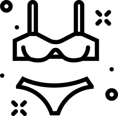 Sütyen. Web simgesi basit illüstrasyon