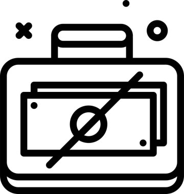 Beyaz arkaplanda izole edilmiş finansal simge ve vektör illüstrasyonu 