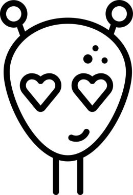 Kalp. Web simgesi vektör illüstrasyonu