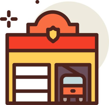 Mimari. Web simgesi basit illüstrasyon 