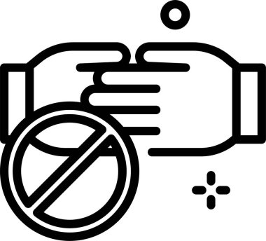 Elini ver. Web simgesi basit illüstrasyon