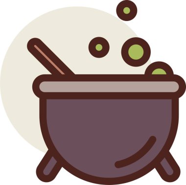 Korku Ağı simgesi, basit vektör illüstrasyonu