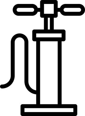 Su musluğu. Basit resimleme