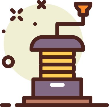 Çizgi film robotunun vektör çizimi