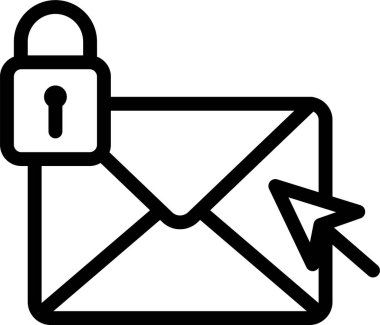 E-posta. Web simgesi basit illüstrasyon