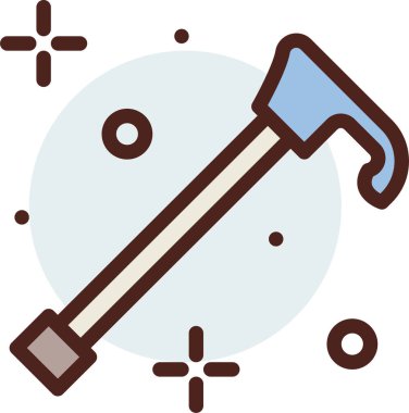 Kılıç. Web simgesi basit illüstrasyon