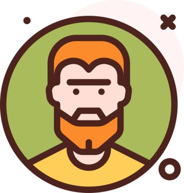 Avatar simgesi, vektör illüstrasyonu