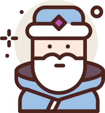 Şapka takan bir adamın vektör çizimi