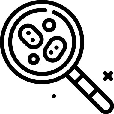 Biyoloji ve kimya simgesi, vektör illüstrasyonu beyaz arkaplanda izole edildi  