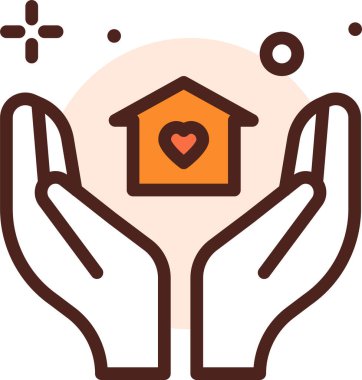 sigorta vektör simgesi modern basit ve minimalist düz resimleme