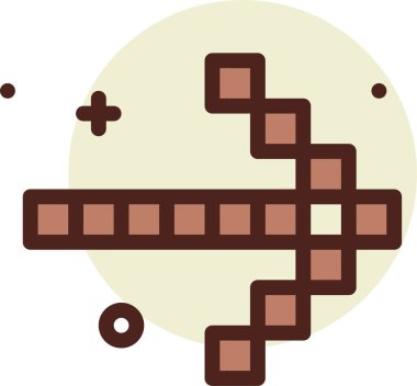 yön web simgesi, basit vektör illüstrasyonu 