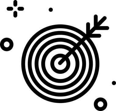 hedef simge, vektör illüstrasyonu