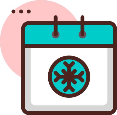 Takvim simgesi, vektör çizimi