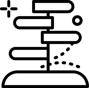 yön web simgesi, basit vektör illüstrasyonu 