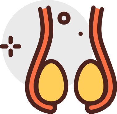 Kemik. Web simgesi basit illüstrasyon