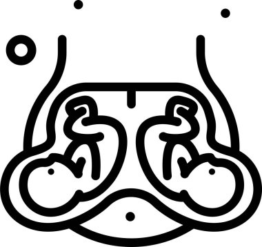 Midem. Web simgesi vektör illüstrasyonu