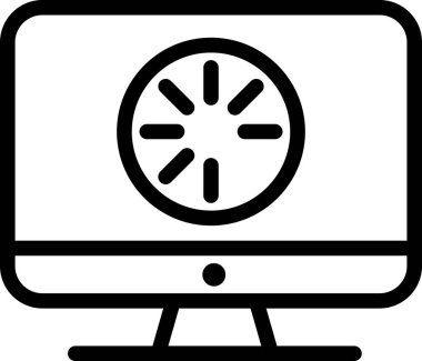 video. Web simgesi vektör illüstrasyonu