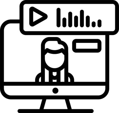 Online eğitim. Basit resimleme