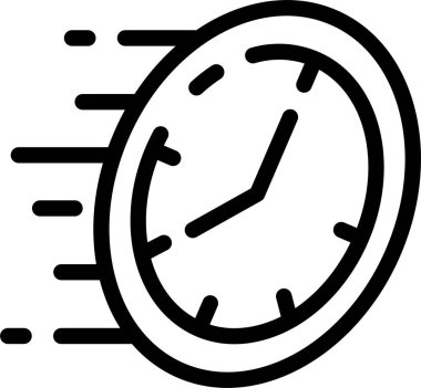 Saat. Web simgesi basit illüstrasyon
