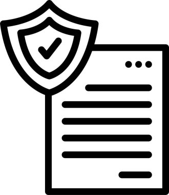 kişisel güvenlik web simgesi, basit vektör illüstrasyonu