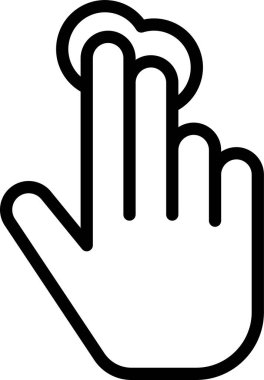 El hareketi simgesi, vektör illüstrasyonu