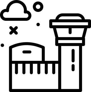 Şato. Web simgesi basit illüstrasyon