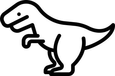 Dinozor. Web simgesi basit illüstrasyon 