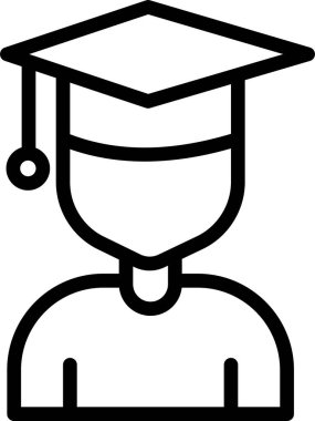 eğitim web simgesi, basit vektör illüstrasyonu 