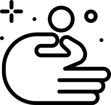 bir kişi düz bir simgedir