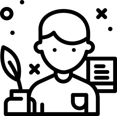 Öğretmenim. Web simgesi basit tasarım