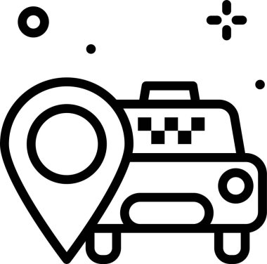 - Araba. Web simgesi basit illüstrasyon