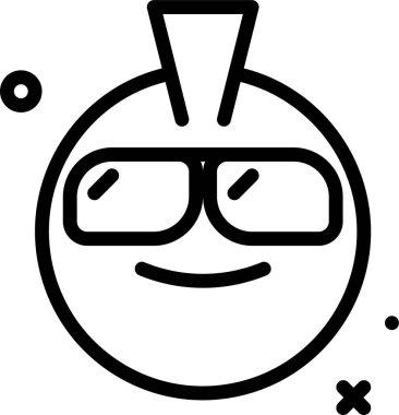 Sevimli çizgi film simgesi. vektör illüstrasyonu