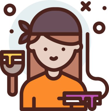 Avatar simgesi, vektör illüstrasyonu