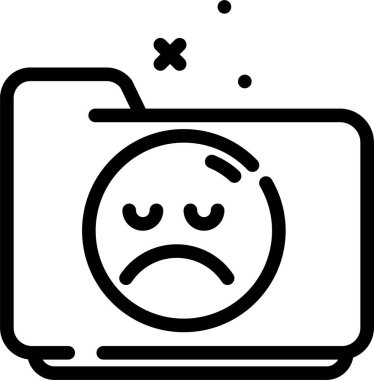 Beyaz arkaplanda izole edilmiş dizin simgesi ve vektör illüstrasyonu 