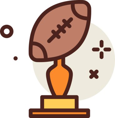 Kupa. Web simgesi basit illüstrasyon